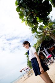 Nishino Koharu "Đồng phục học sinh bên bờ biển + Áo tắm trên ngã ba" [Minisuka.tv]