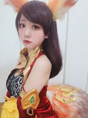[Cosplay foto] Anime blogger Xianyin sic - King of Glory Daji make-up proberen