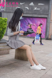 [Dasheng Model Shooting] Speciale functie Parttime schoolmeisje dat in werkkleding is veranderd