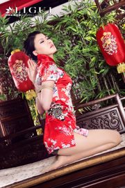 Model kaki Yi Xuan "Seni Tali Cheongsam" [Ligui Ligui] Ulasan Klasik