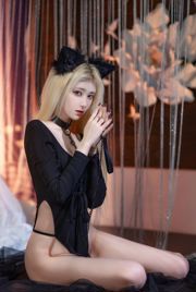 [Welfare COS] Blogerka anime Nan Tao Momoko - czarny kot