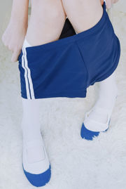 [Internet celebrity COSER photo] Cute girl eye sauce big devil w - gym suit